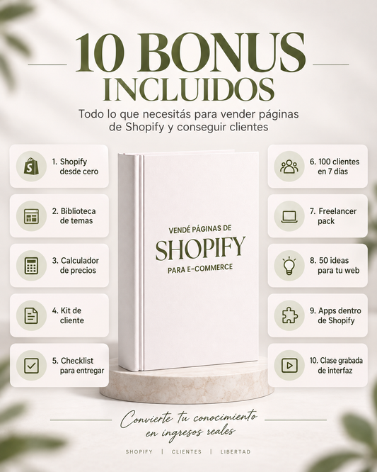 Kit Shopify | Creá tiendas E-commerce con Shopify