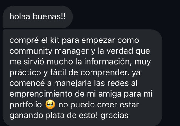Captura de reseña de cliente