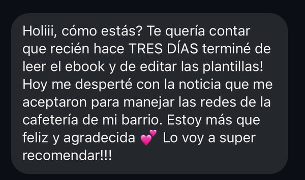 Captura de reseña de cliente